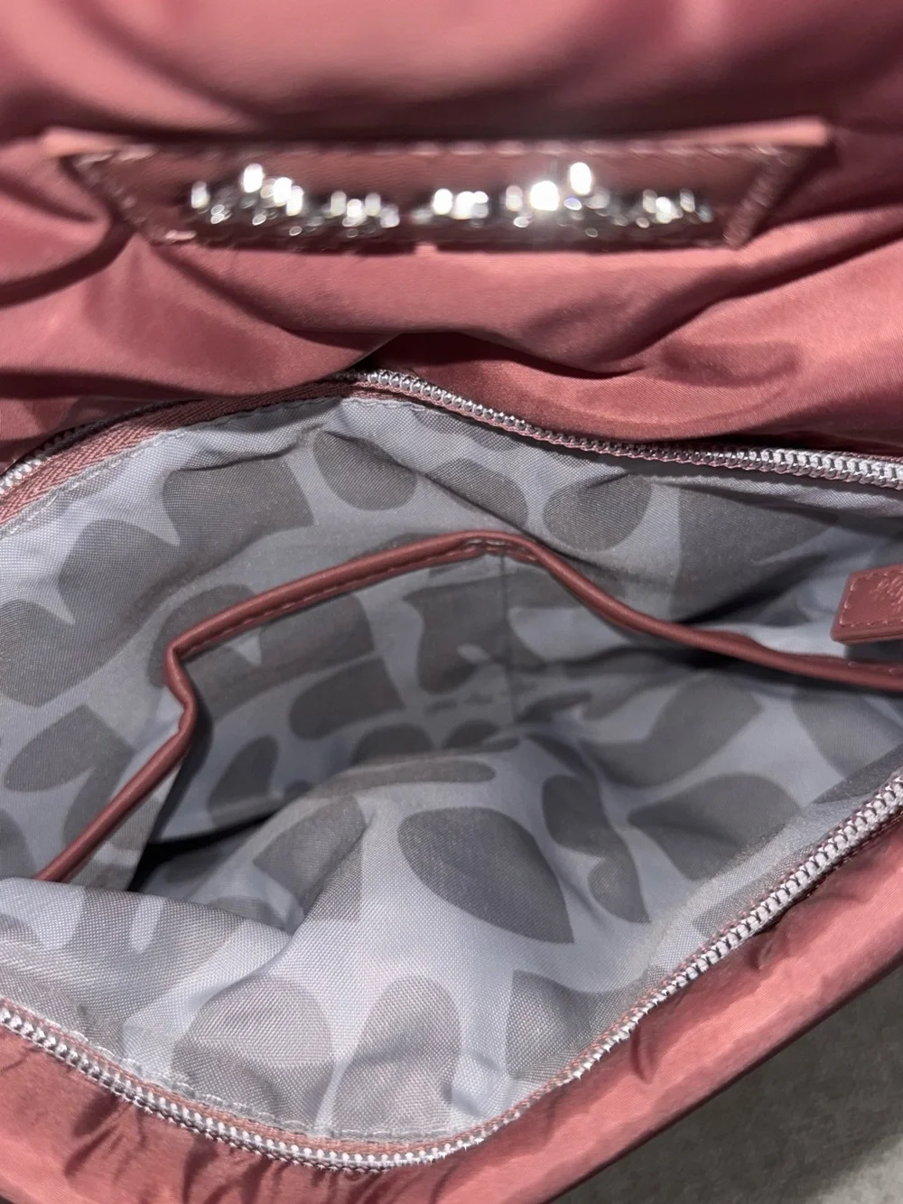 Itzy Ritzy Quilted Tote in Dusty Rose